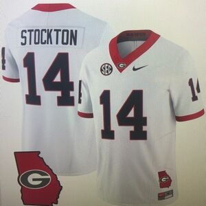 😘Gunner Stockton Stitched White Jersey Vapor😳